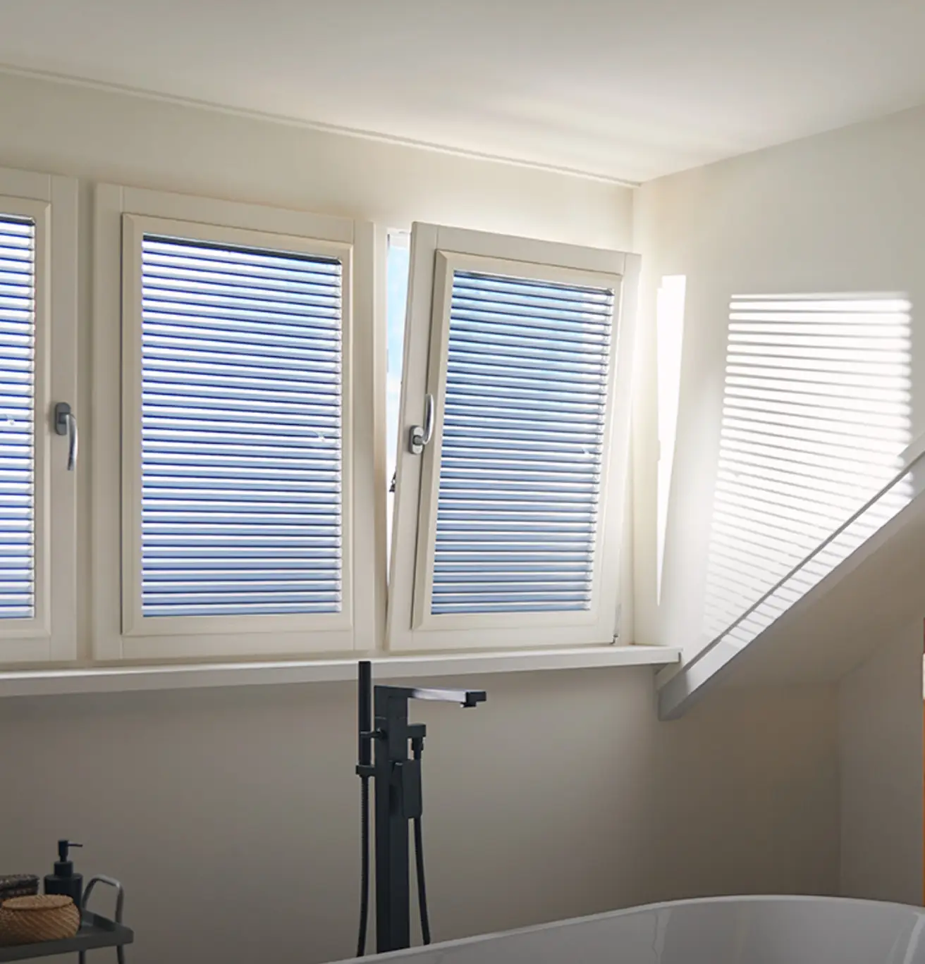 Klik shutters in badkamer