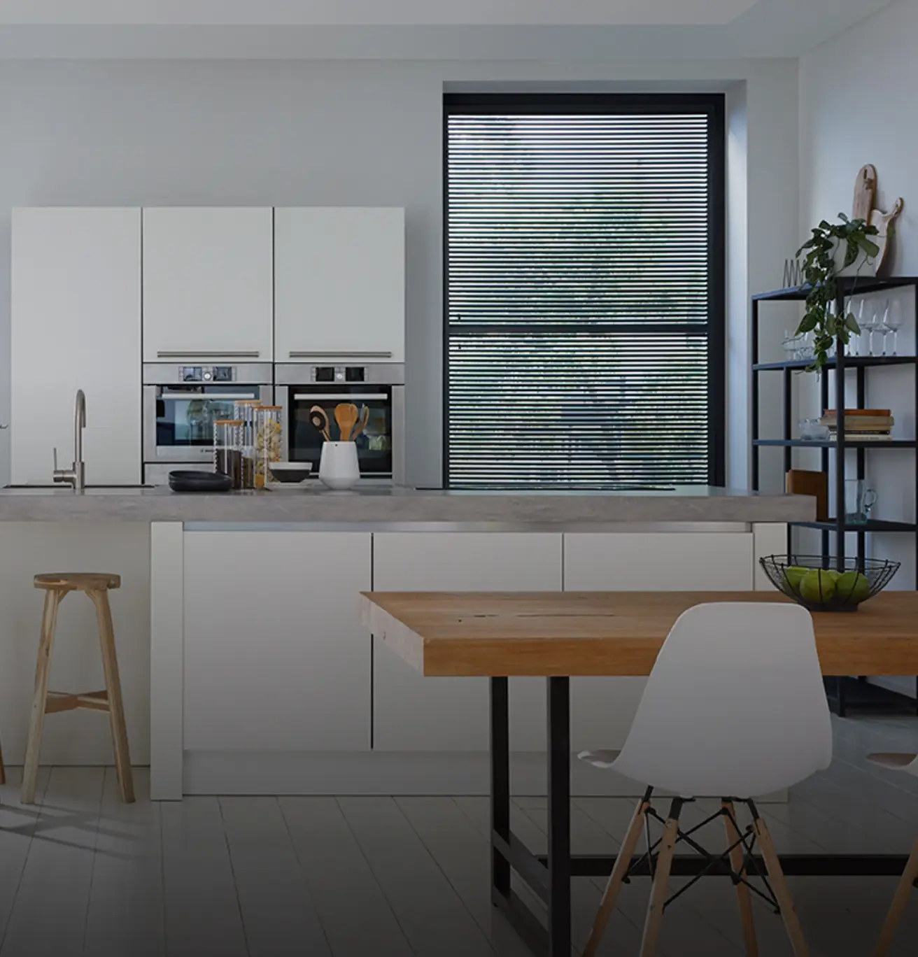 Klik shutters in keuken